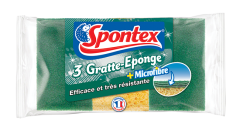 Gratte-Eponge Microfibre x3