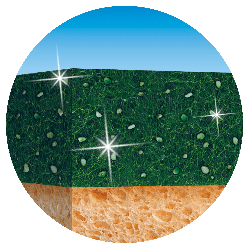 Gratte-Eponge Eclats Minéraux x4