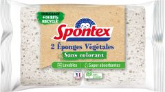 Eponge végétale sans colorant x2