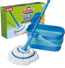 Kit Balai serpillère & Seau Ultra-Compact Twist Mop