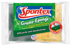 Gratte-Eponge Stop-Bactéries x2