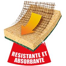 Gratte-Eponge Fibres de lin x4