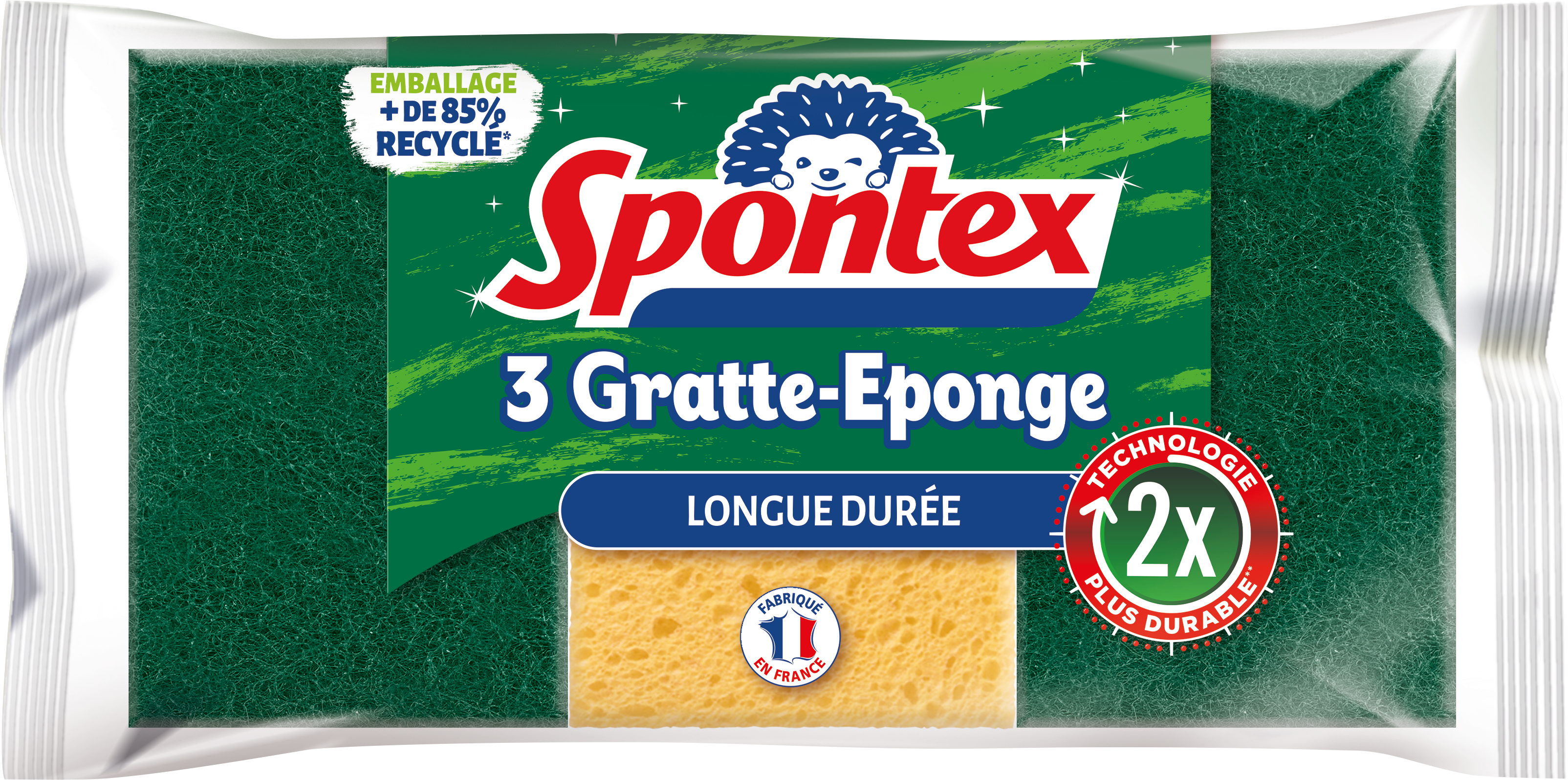 SPONTEX EPONGE LONGUE DUREE X3 