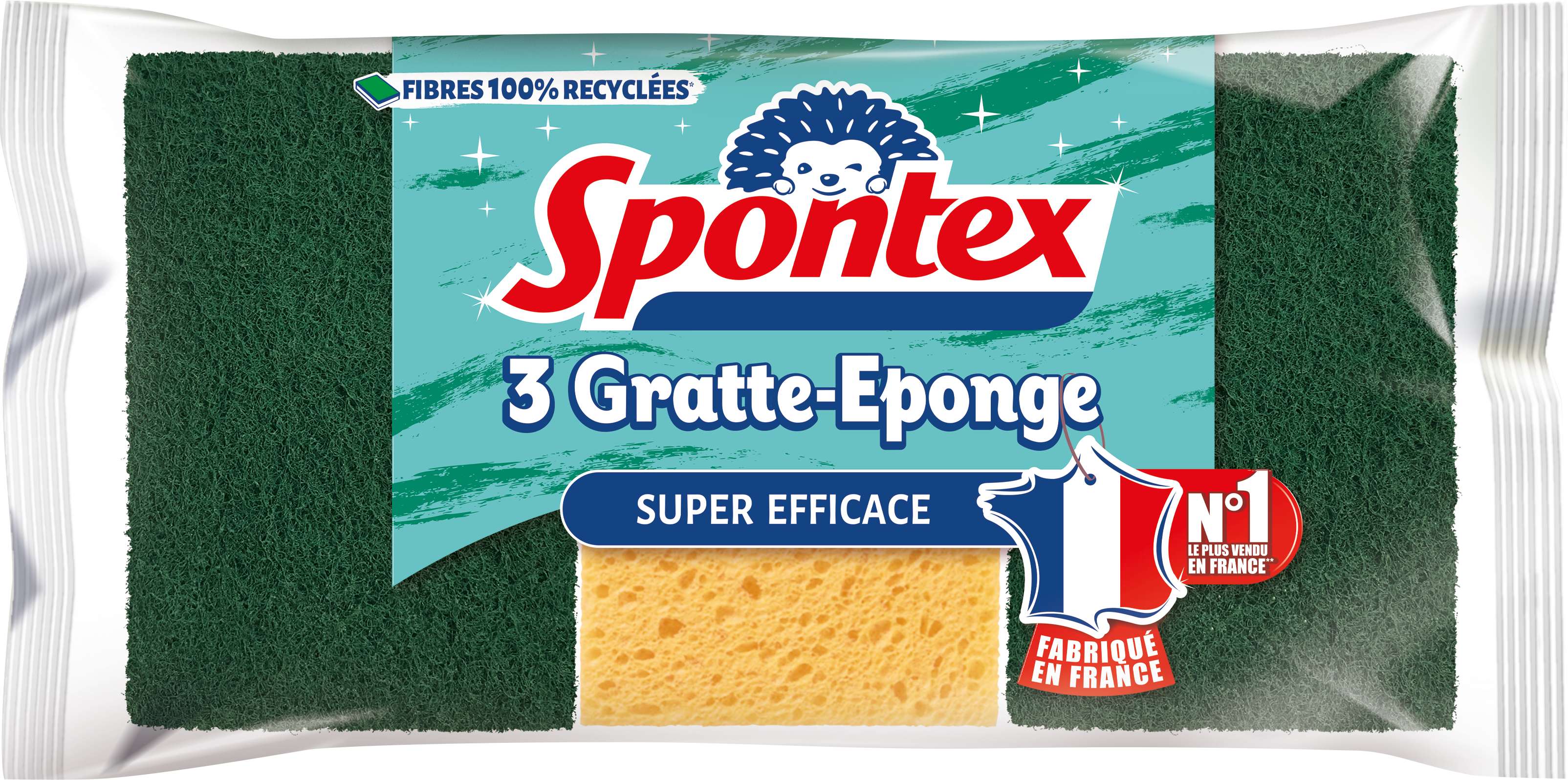 Gratte-Eponge Super Efficace x3