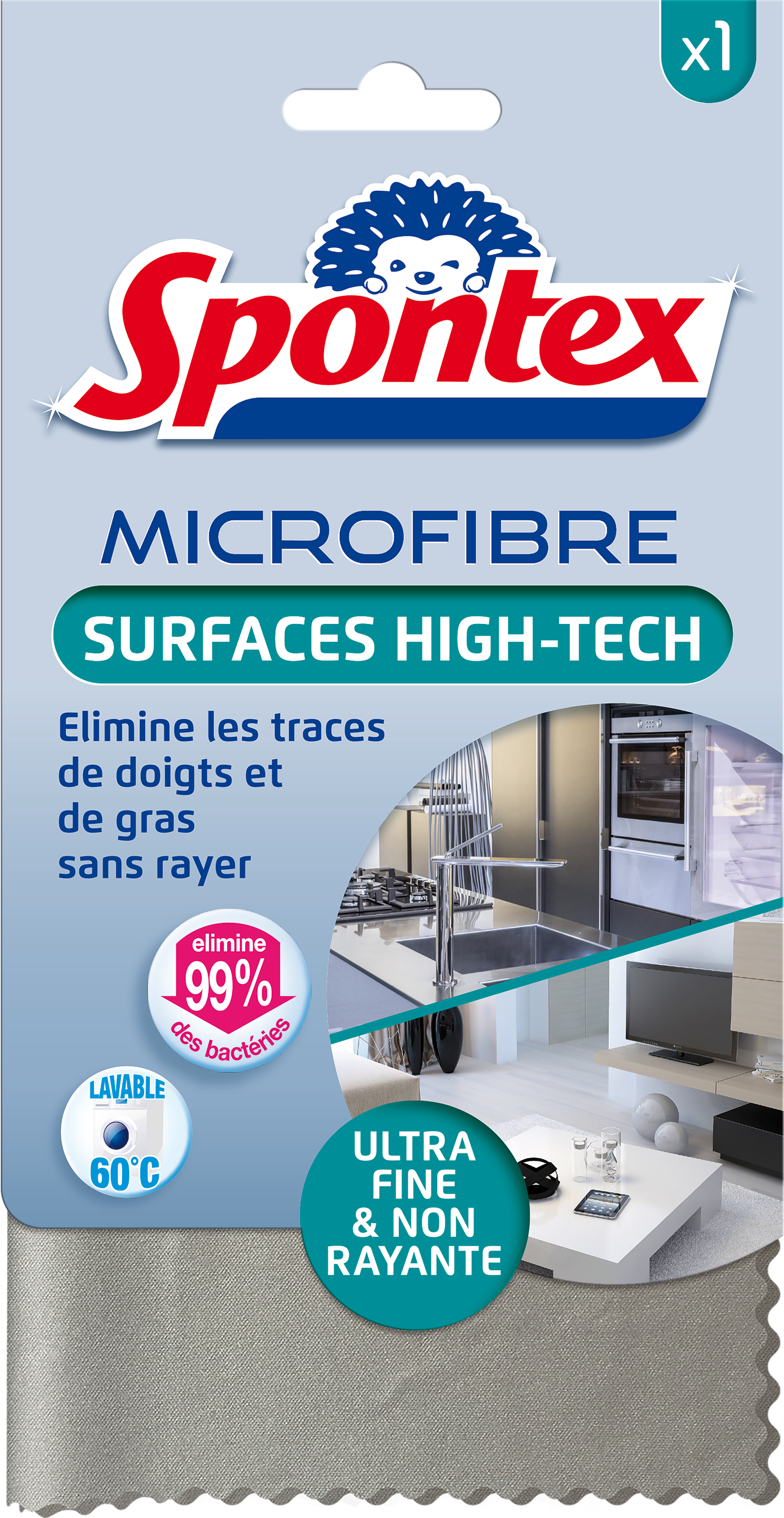SPONTEX - Microfibre Spécial Cuisine - 1 lavette Texture 3D Ultra  Absorbante et Dégraissante : : Cuisine et Maison