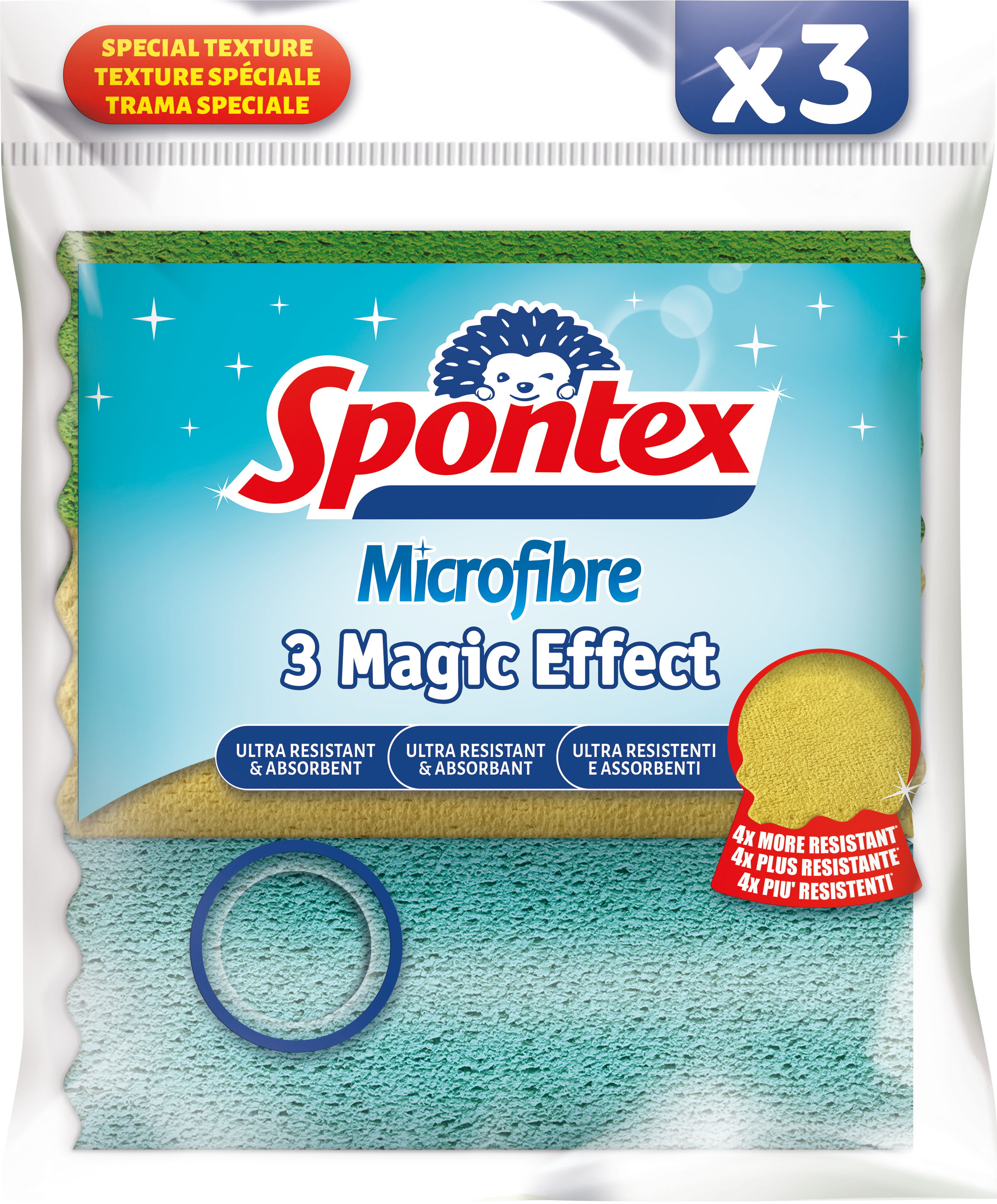 Magic Effect Microfibre Cloths - Spontex